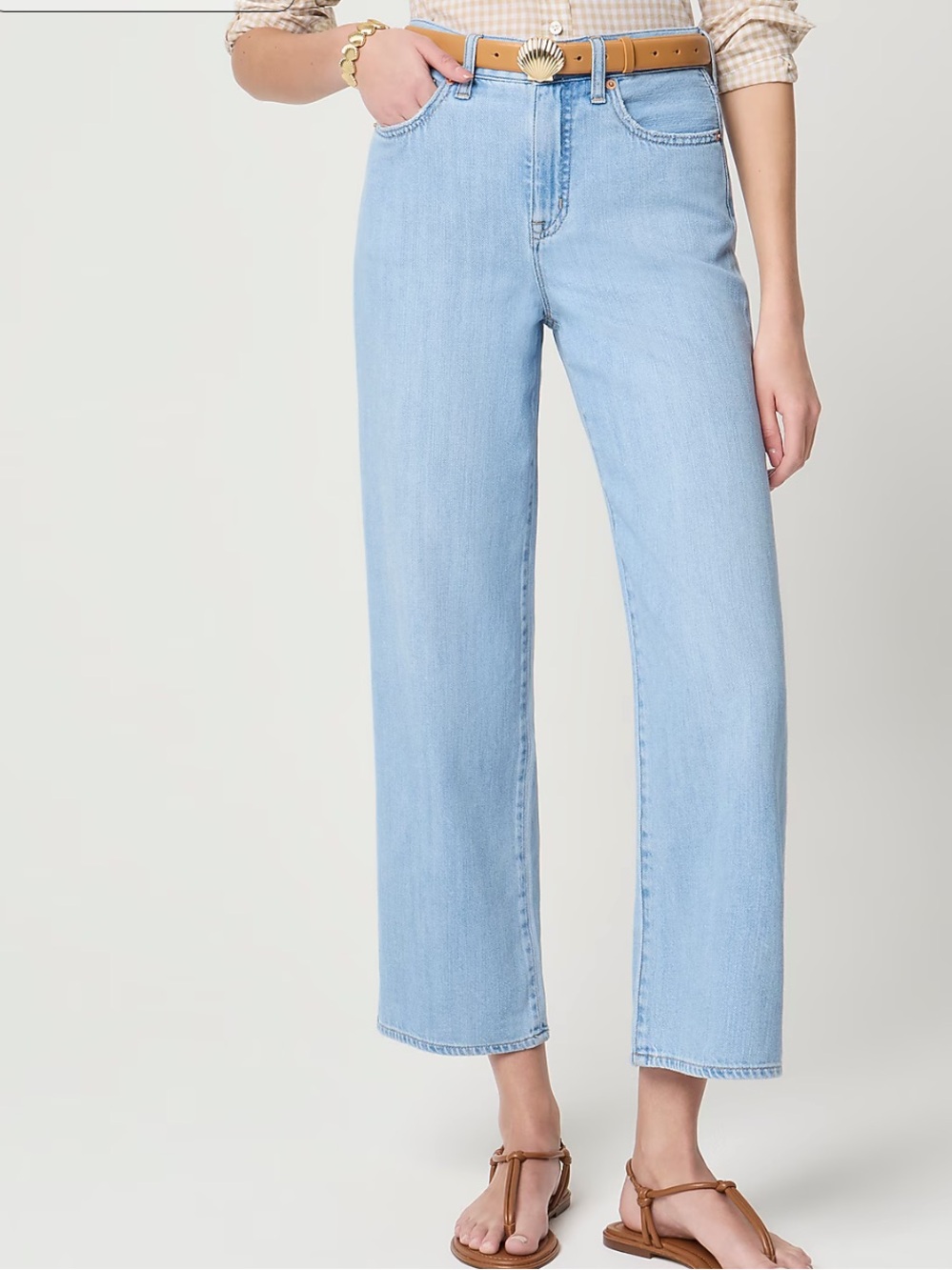 J. Crew Light Wash Wide-Leg Jeans for Women